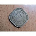 India 1946 2 Anna Coin