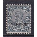 INDIA 1926-31 GEORGE V SERVICE O/P ON 3p USED S...