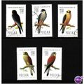 POLAND 1975 BIRDS OF PREY SG 2341/2345 5 VALS F...