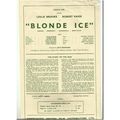 BLONDE ICE Leslie Brooks, Robert Paige Synopsis