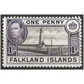 Falkland Island 1941 SG148 1d Black & Violet Mo...