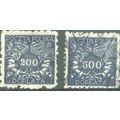 Poland 1923 - 200g + 500g bluish black - Postag...