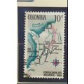 Colombia Stamp Scott #748, Used