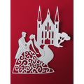 6 x Tattered Lace Die Cuts Couple Church Scene