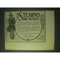 1900 Stearns Bicycles Ad - Style Speed Strength