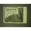 1902 Holderness School for Boys Ad