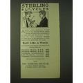 1900 Sterling Bicycles Ad - Built like a watch