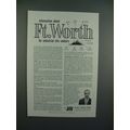 1960 Rock Island System Railroad Ad - Ft. Worth