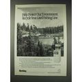 1991 Berkley Fishing Line Ad - Protect our Envi...