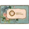 1904 Serie 141 Postcard Clock & Flowers Harteli...