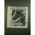 1993 Jennings Advertisement - Model 38, 48 and 9mm Pistols - Get Serious