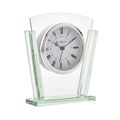 Widdops Glass Mantel Clock Glass Art Deco Style...