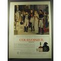 1960 Courvoisier Cognac Brandy Ad - Napoleon receives the Queen of Prussia