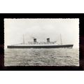 LS1728 - Cunard Liner - Queen Elizabeth - postcard