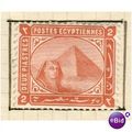 Egypt stamps 1892 - Sphinx/Pyramid - 2pi orange...