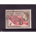 GHANA 1957 SG 170 1/2d BISTRE BROWN AND SCARLET...