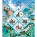 SOLOMON ISLANDS 2013 SHEET MNH SEA LIONS LEONES...