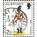 GUERNSEY, MILITARY, Officer, East Regiment, 1822, white 1974, 7p, #3