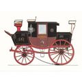 Edinburgh-London Mail Coach 1836 Postcard unuse...