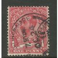 GB 1911 - 12 KGV 1d Carmine Die B Wmk 49 Weston...