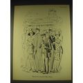 1962 Moss Bros Fashion Advertisement - art by Anton (Antonia Yeoman)