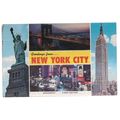 multiview, NEW YORK CITY, USA used vintage post...