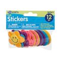 Tiny Crafts Felt Stickers: Peace/Flower, 12 pieces