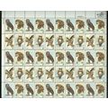 Owls Sheet of Fifty 15 Cent Postage Stamps Scot...