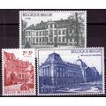 ZAYIX Belgium B876-B878 MNH Semi-Postal Archite...