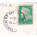 Aurillac postmark France 1972 on Republique 30c...