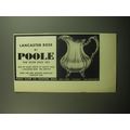1958 Poole Lancaster Rose Silver Advertisement