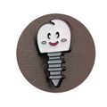 Tooth Enamel Pin Badge Cartoon Style Lapel 2.8 ...