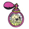Skull Perfume Iron On Patch Embroidered Sew Vap...