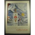 1960 Gilbey's Gin Advertisment - The most popular gin in the world