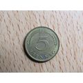 1992f 5 Pfennig Germany Coin