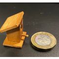 Wooden Birdbox for a Dollshouse Garden