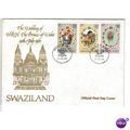 1981 SWAZILAND ROYAL WEDDING FDC/FDI CHARLES & ...