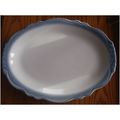 Homer Laughlin 11" x 8" Blue & Cream Bone China...