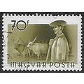 Mi 1434: 70 f. brown-olive Definitive Stamp: Oc...