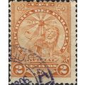 PARAGUAY, Heraldic Lion, Provisional government, offical, orange 1906, 2c