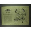 1954 Thermos Advertisement - Television Tray Set, 65 Jug, 7 Flask, 607 Jar, Bowl