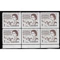 1967/1973 SG 579 - MNH (**) - block of 6