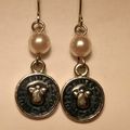 Angel Earrings Inspirational TRUST Angel Faux P...