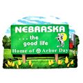 Nebraska State Welcome Sign Artwood Fridge Magnet