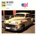 Collectors Club card. Classic Cars. De Soto Sub...