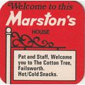 BEER MAT - MARSTONS BREWERY - THE COTTON TREE, ...