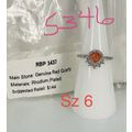 Ring Bomb Party Sz6 RBP3437 Genuine Red Quartz ...
