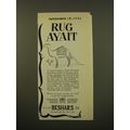 1961 Beshar's Rugs Advertisement - Rug Ayait