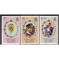 1981 Pitcairn Islands Sc# 206-8 Royal Wedding M...