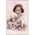 CARTE POSTALE - JEUNE FILLE - REF 22